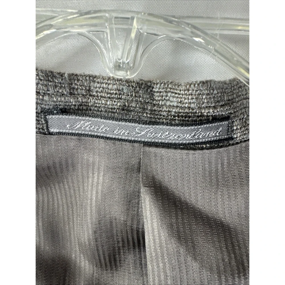 Ermenegildo Zegna Soft Silk Linen Blazer Taupe 46R‎ Unstructured Italy